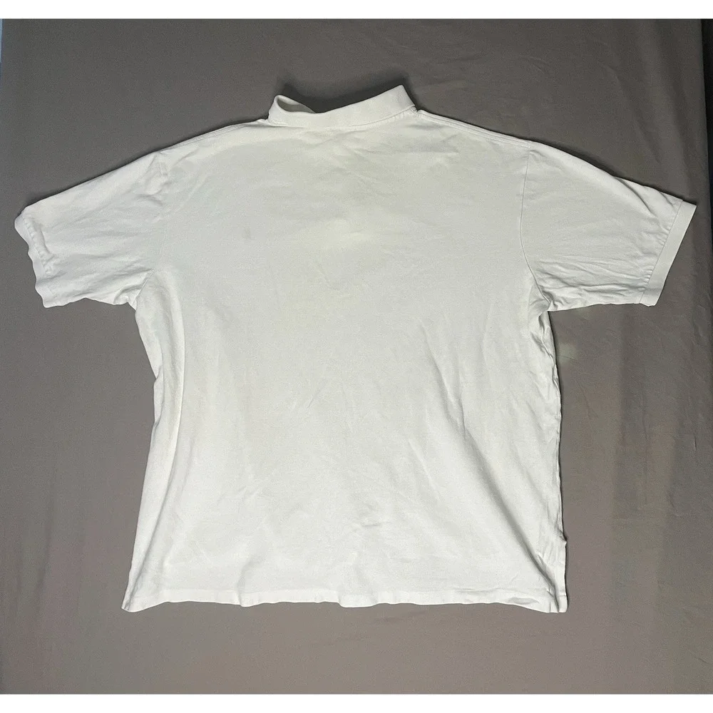 Ralph Lauren Polo Shirt Men's Size 3XLT Long Tall White Short Sleeve Pony Preppy